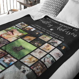 Persoonlijk 24 foto Pet Memorial Fleece Deken