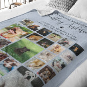 Persoonlijk 24 foto Pet Memorial Fleece Deken