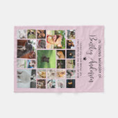 Persoonlijk 24 foto Pet Memorial Fleece Deken (Voorkant (Horizontaal))