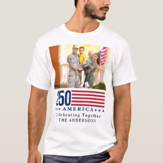 Persoonlijk 250 Amerika Familie Reünie Patriottisc T-shirt