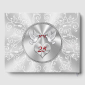 Persoonlijk 25-jarig huwelijksjubileum gastenboek (Achterkant)