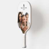 Persoonlijk 2 Foto met Monogram & Familienaam Pickleball Paddle (Links)