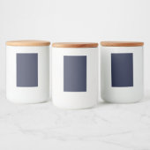 Persoonlijk 2x3 Navy Blauwe Voedingscontainer Etik Voedselcontainer Etiket (Flessen)