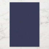 Persoonlijk 2x3 Navy Blauwe Voedingscontainer Etik Voedselcontainer Etiket (Enkel label)