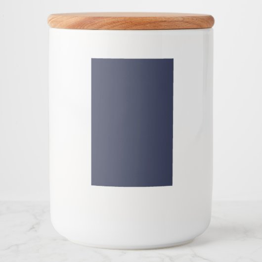 Persoonlijk 2x3 Navy Blauwe Voedingscontainer Etik Voedselcontainer Etiket (Voorkant)