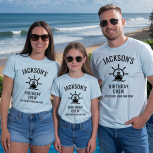 Persoonlijk 30e 40e 50e verjaardag Cruise bemannin T-shirt