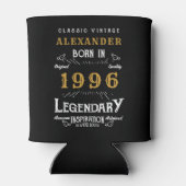 Persoonlijk 30e verjaardags 1996 vintage legendari blikjeskoeler (Achterkant)