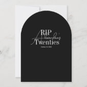 Persoonlijk 30e verjaardagsfeest RIP 20s feest Kaart (Achterkant)