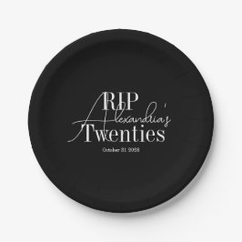 Persoonlijk 30e verjaardagsfeest RIP 20s Papieren Bordje