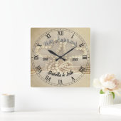 Persoonlijk 30ste Jubileum voor huwelijk Vierkante Klok (Huis)