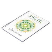 Persoonlijk 396 Hz Solfeggio Frequentie Notitieboe Notitieboek (Linkerzijde)