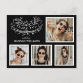 Persoonlijk 4 Foto Collage Afstuderen Hartelijk da Briefkaart (Voorkant)