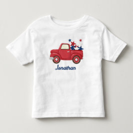 Persoonlijk 4 juli pick-uptruck T-shirt