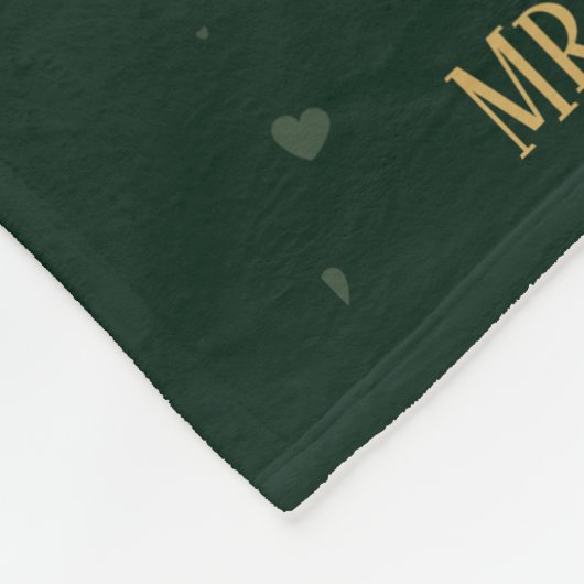 Persoonlijk 50-jarig huwelijksjubileum fleece deken (Hoek)