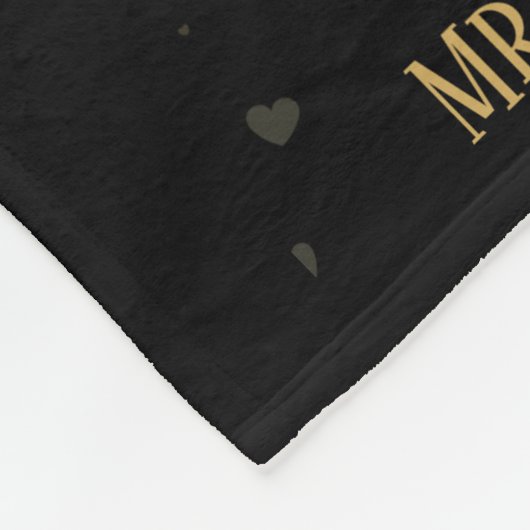 Persoonlijk 50-jarig huwelijksjubileum mijlpaal vl fleece deken (Hoek)