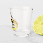 Persoonlijk 50-jarig huwelijksjubileum shot glas (Rechts)