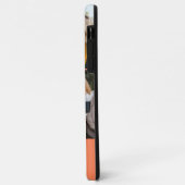 Persoonlijk 5 foto collage oranje Case-Mate iPhone case (Achterkant/links)