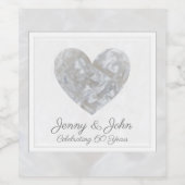 Persoonlijk 60e Diamanten Huwelijk Wijn Etiket (Enkel label)