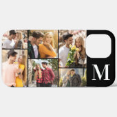 Persoonlijk 6 foto collage horizontaal zwart wit Case-Mate iPhone case (Achterkant (horizontaal))