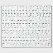 Persoonlijk 70e verjaardag aangepaste naam cadeaupapier (Vlak)