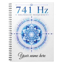 Persoonlijk 741 Hz Solfeggio Frequentie Notitieboe Notitieboek