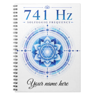Persoonlijk 741 Hz Solfeggio Frequentie Notitieboe Notitieboek