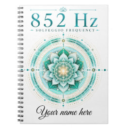 Persoonlijk 852 Hz Solfeggio Frequentie Notitieboe Notitieboek