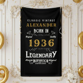 Persoonlijk 90ste verjaardagsfeest Geboren in 1936 Spandoek