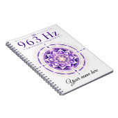 Persoonlijk 963 Hz Solfeggio Frequentie Notitieboe Notitieboek (Rechterzijde)