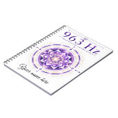 Persoonlijk 963 Hz Solfeggio Frequentie Notitieboe Notitieboek (Linkerzijde)