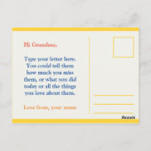 Persoonlijk - Aan oma/opa Briefkaart (Achterkant)