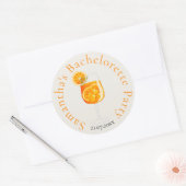 Persoonlijk Aandenken Bruidsfeest Ronde Sticker (Envelop)