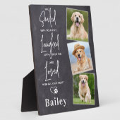 Persoonlijk Aandenken Foto Hond Herdenkingsmonumen Fotoplaat (Zijkant)