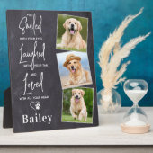 Persoonlijk Aandenken Foto Hond Herdenkingsmonumen Fotoplaat (Zijkant)