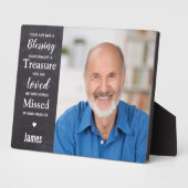 Persoonlijk Aandenken Herinneringsgeschenk Memoria Fotoplaat (Zijkant)