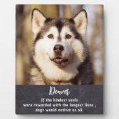 Persoonlijk Aandenken met Foto Hondengezin Fotoplaat (Voorkant)