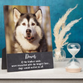 Persoonlijk Aandenken met Foto Hondengezin Fotoplaat (Zijkant)