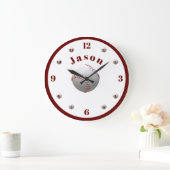 Persoonlijk aangenomen Baseball Grote Klok (Huis)