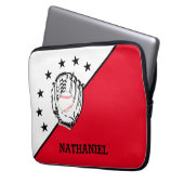 Persoonlijk aangenomen Baseball Laptop Sleeve (Voorkant Links)