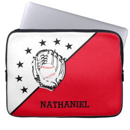 Persoonlijk aangenomen Baseball Laptop Sleeve