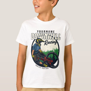 Persoonlijk aangepast bergafwaarts race mountainbi t-shirt