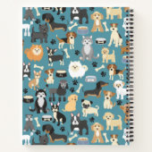 Persoonlijk Aangepast Cute Little Puppy Dog Huisdi Notitieboek (Achterkant)