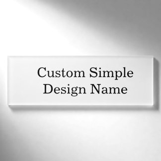 Persoonlijk aangepast klassiek ontwerp 3" x 1" naambadge