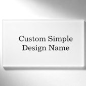 Persoonlijk aangepast ontwerp 3,5" x 2" naambadge (Voorkant)