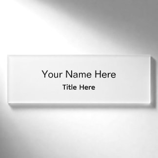 Persoonlijk aangepast professioneel personeelslid naambadge