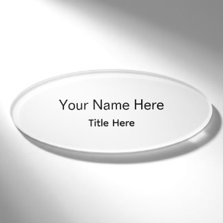 Persoonlijk aangepast professioneel personeelslid naambadge