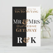 Persoonlijk & Aangepast voor Mijnheer & Mevrouw Yi Kaart (Staand voorkant)