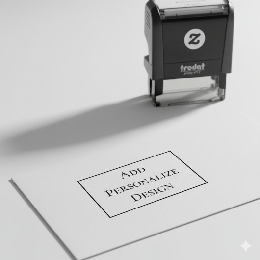 Persoonlijk aangepaste 2,65" x 0,9" zelfinktende stempel