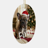 Persoonlijk aangepaste chic foto keramische kerstb keramisch ornament (Rechts)