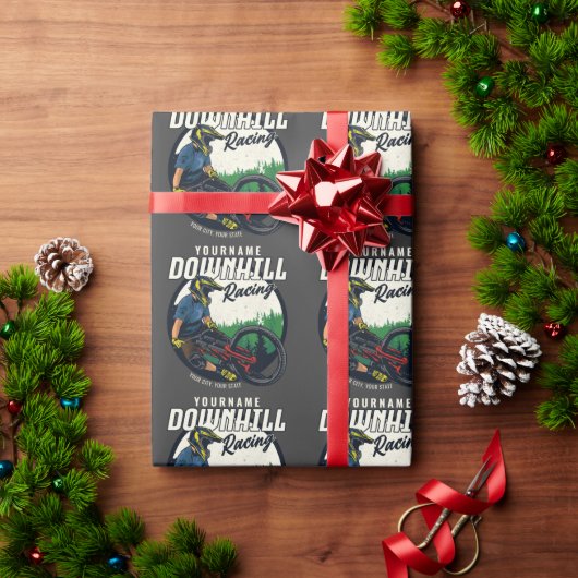 Persoonlijk aangepaste downhill race mountainbike  cadeaupapier (Feestdagen Geschenken)